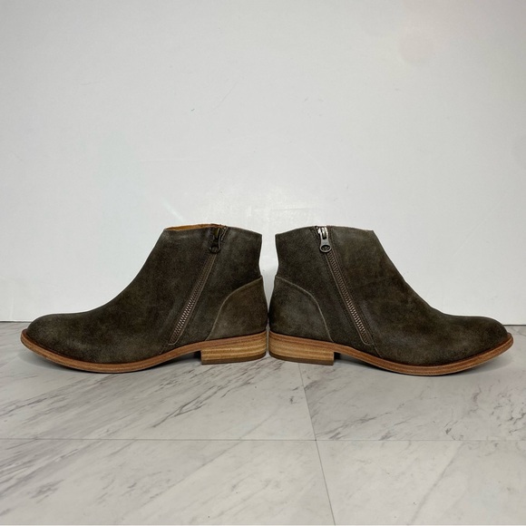New! Kork Ease Riley Gray Brown Distressed Suede Bootie 7M - Picture 7 of 14